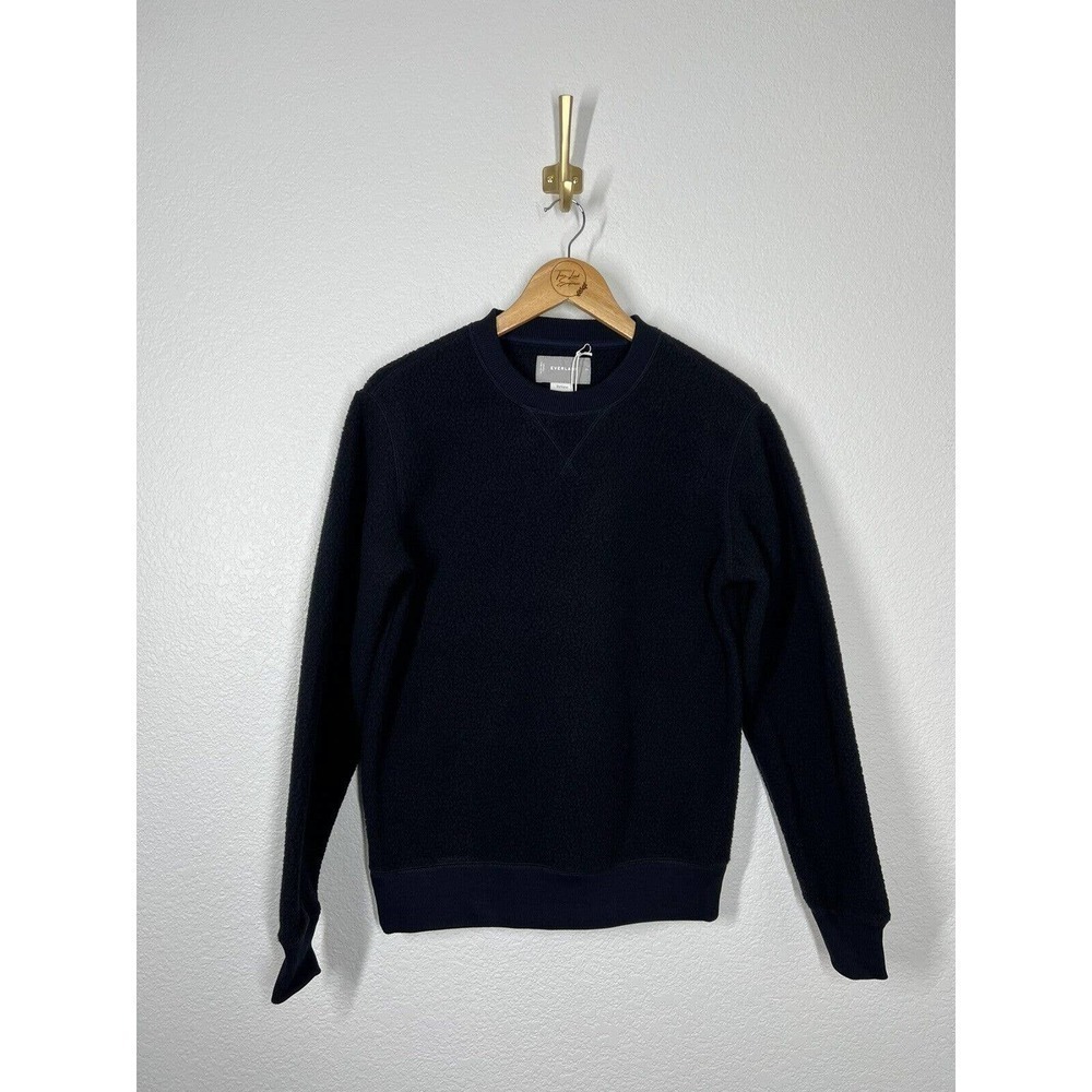 Everlane Renew Fleece Raglan Sweatshirt Size XS Navy